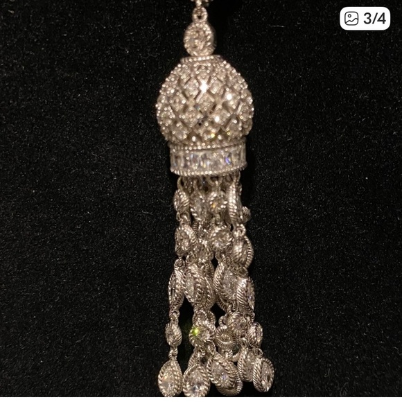 Judith Ripka Silver Tassel Enhancer - Picture 3 of 4